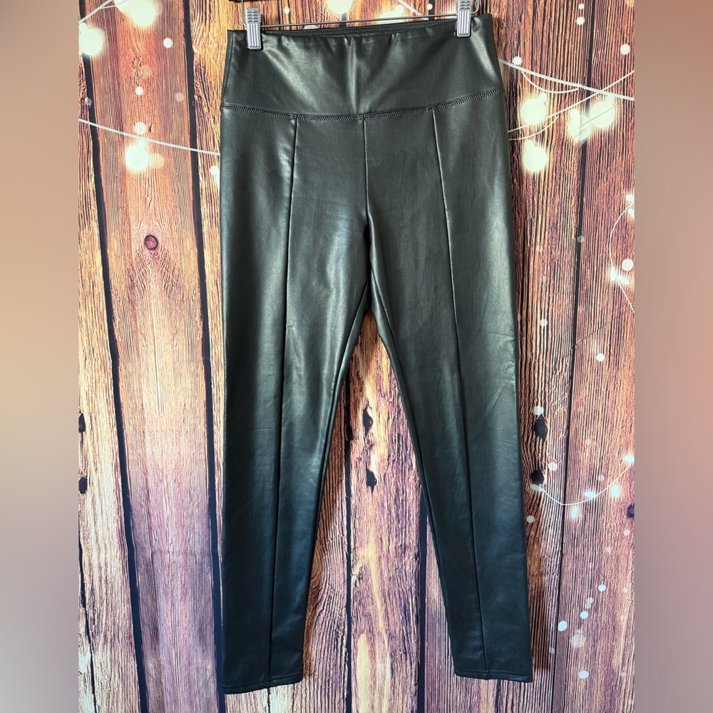 Saks Fifth Avenue Black Faux Leather Pants